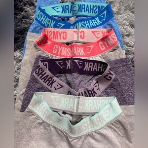 Gymshark Women's Leggings - Blue, Pink, Purple, Gray